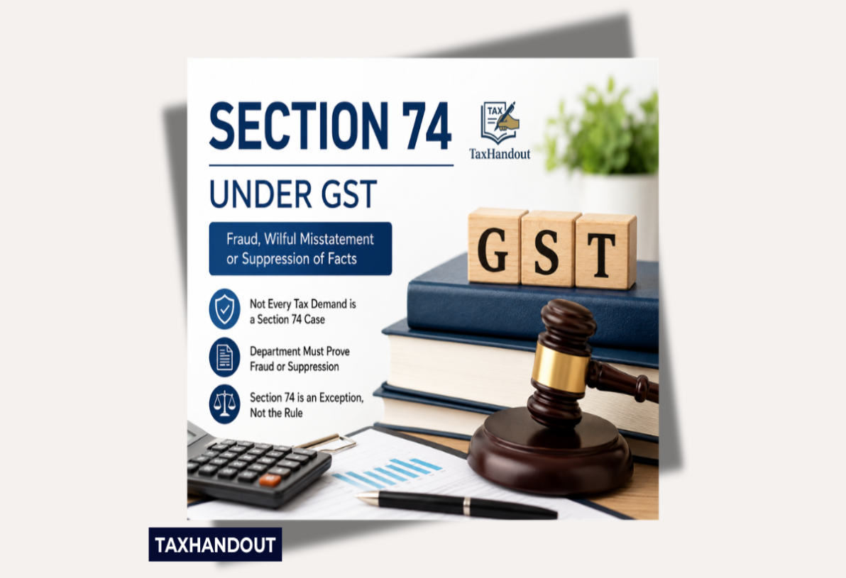 Section 74 of CGST Act
